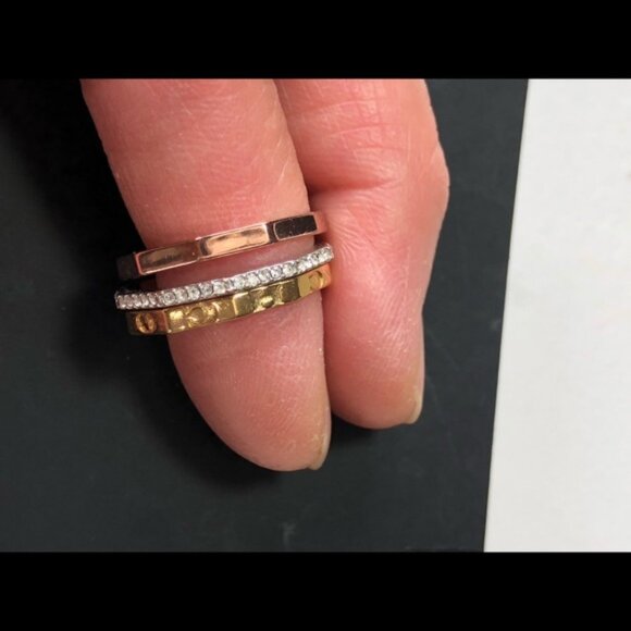 ⚡⚡SALE-Coach Triple Rings Size 7⚡⚡ - Picture 3 of 9